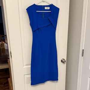 Bettie Page Vibrant Blue Midi Dress